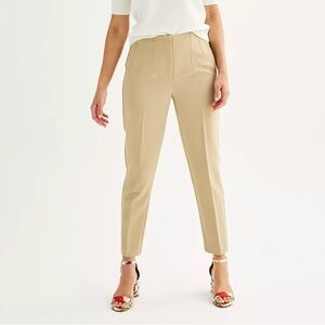 Brand new. Nine West Tapered High Rise Ankle Khaki Dress Pant.